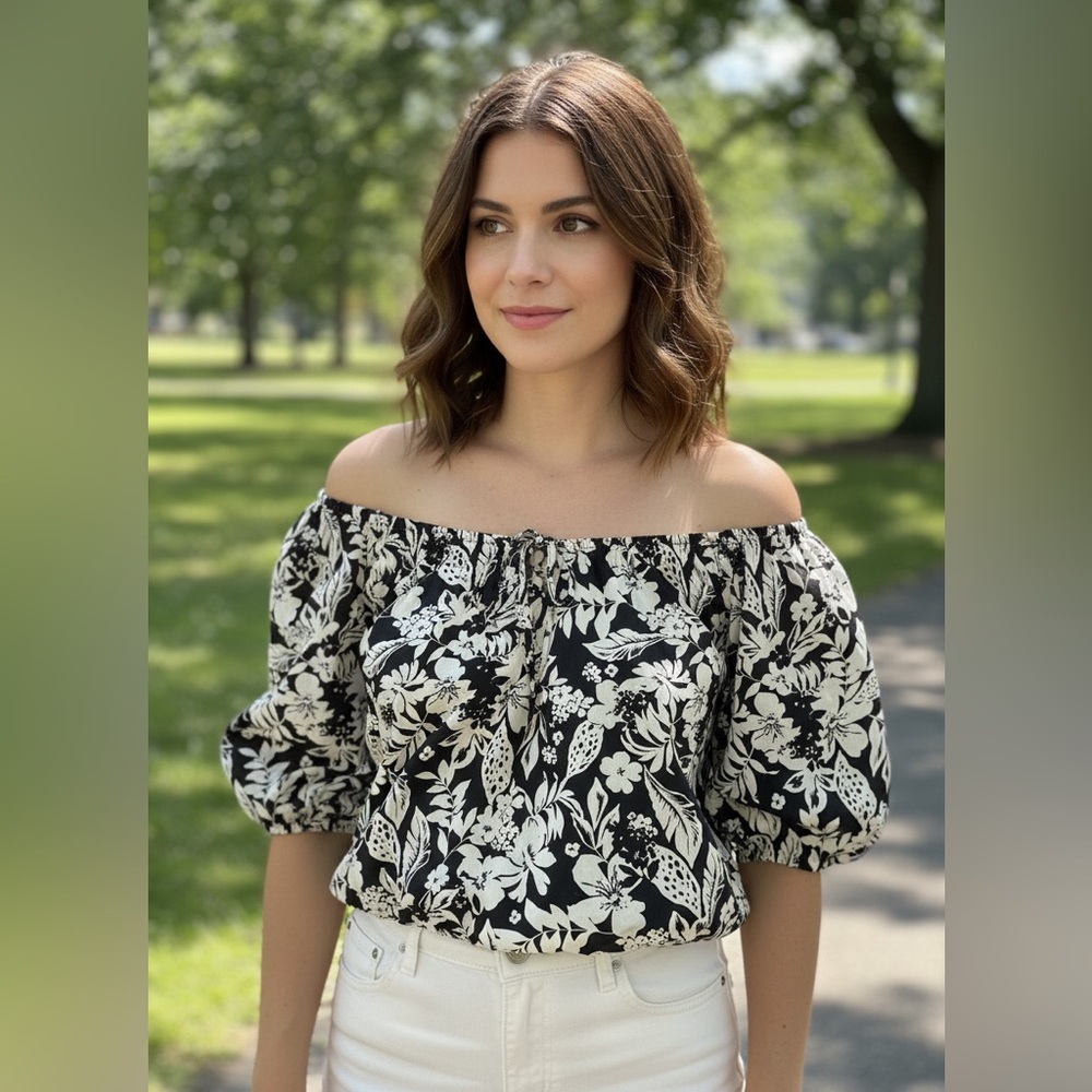 Lucky Brand cotton Floral Blouse floral print